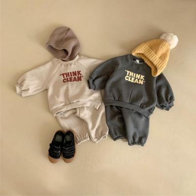 Baby Autumn Winter Fleece Sweatshirt & Bloomers Set - Unisex Sportswear