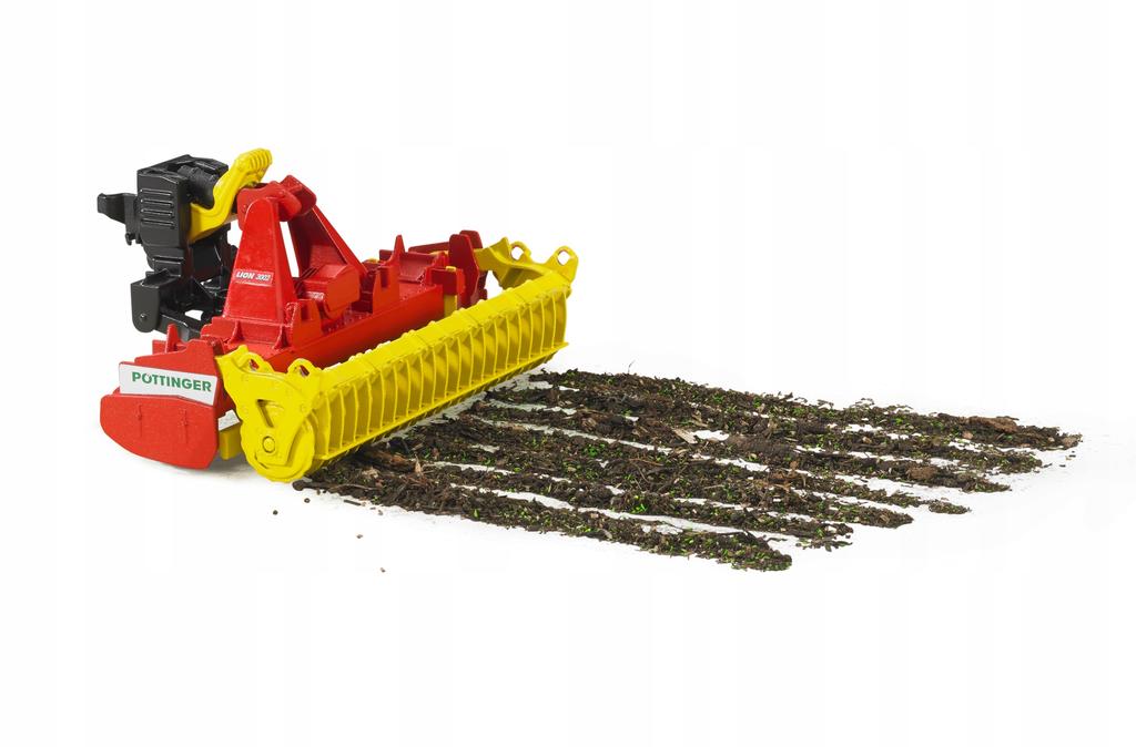 Pottinger Lion 3002 Power Harrow BRUDER 02346 Profi Series 1:16