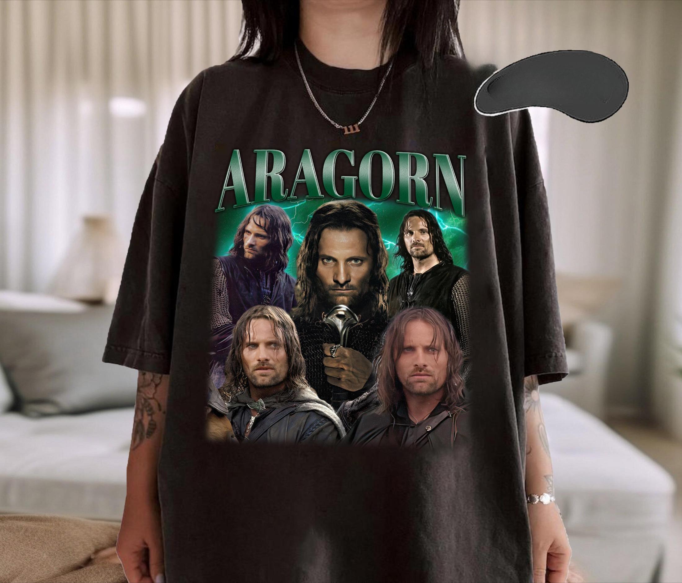 

Aragon Movie Fans Tshirt Retro Counterfeit Tshirt Printed Pattern Tshirt Gift for Movie Fans S