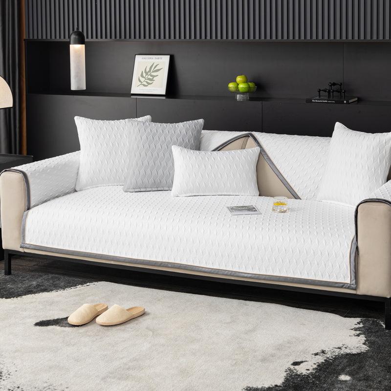 Summer 3D Diamond Mesh Sofa Cushion, Mat Seat Cushion, High-end Anti-slip Sofa Cover, Ice Cover Cloth Towel