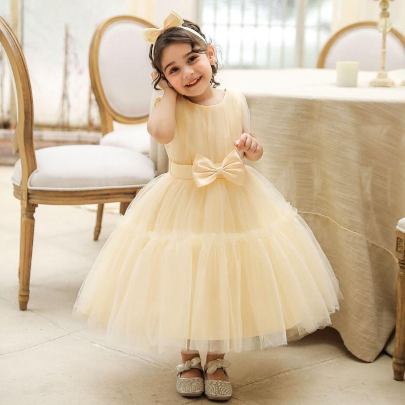 Girls Princess Tulle Dress Weddings Birthdays Toddler Party Gown