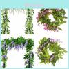 Beautifully Crafted 2x Artificial Wisteria Flower Vine With Vibrant Colors For Your Space