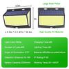 Outdoor 368/468 LED Solar Wall Light Motion Sensor Lights 3 Lighting Modes Solar Powered Garden Lights For Garden Lighting
