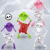 Kids Wind-up Dancing Skeleton Toy No Need Battery 3D Print Shaking Skull Doll Spring Clockwork Toy Desktop Decor Children Adults Birthday Gift