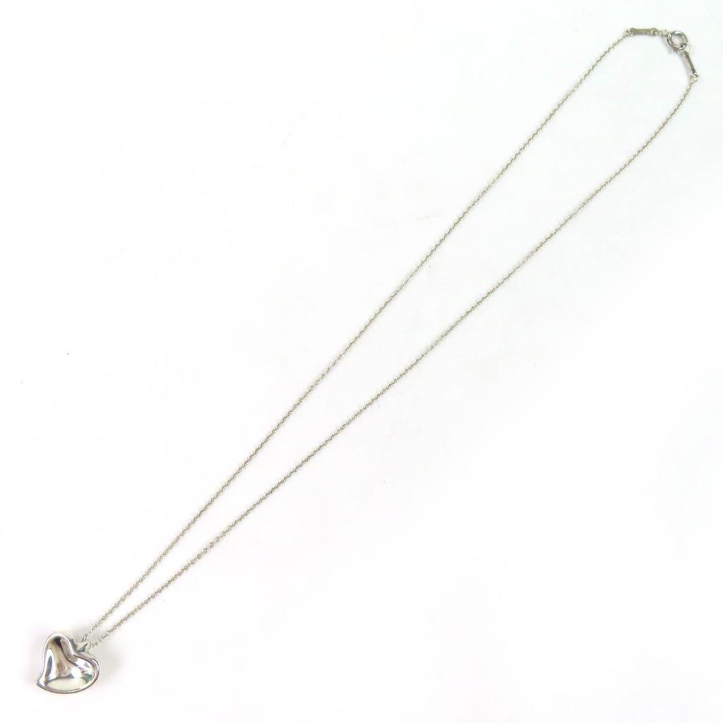 Excellent TIFFANY&Co. Necklace Curved Heart Necklace Silver 925 Women Used