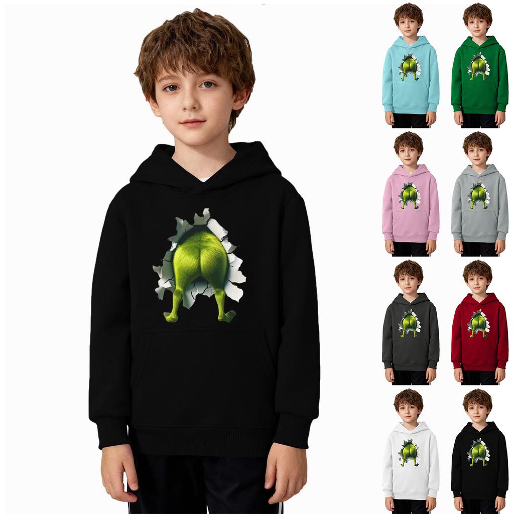 Pulover de Crăciun Băieți Fete Urât Crăciun Cămașă Crăciun Crewnek Copil mic Mânecă Lungă Pulover Ținută Topuri