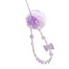 Hair Ball Beaded Phone Straps Sweet Girl Cellphone Pendant Lovely Mobile Phone Chain  Bag Pendant