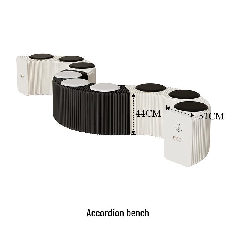 18-Paper Modular Folding Shoe Stool: Stackable, Versatile, Creative Entrance Bench.