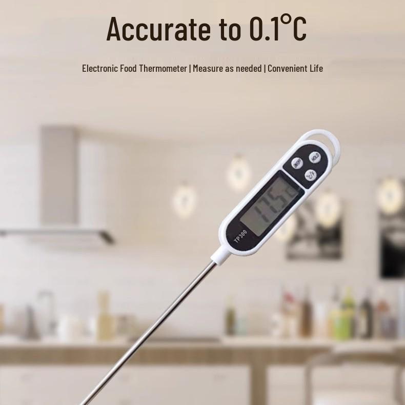 TP300 Stainless Steel Kitchen Probe Thermometer for Oven, Baking & Water