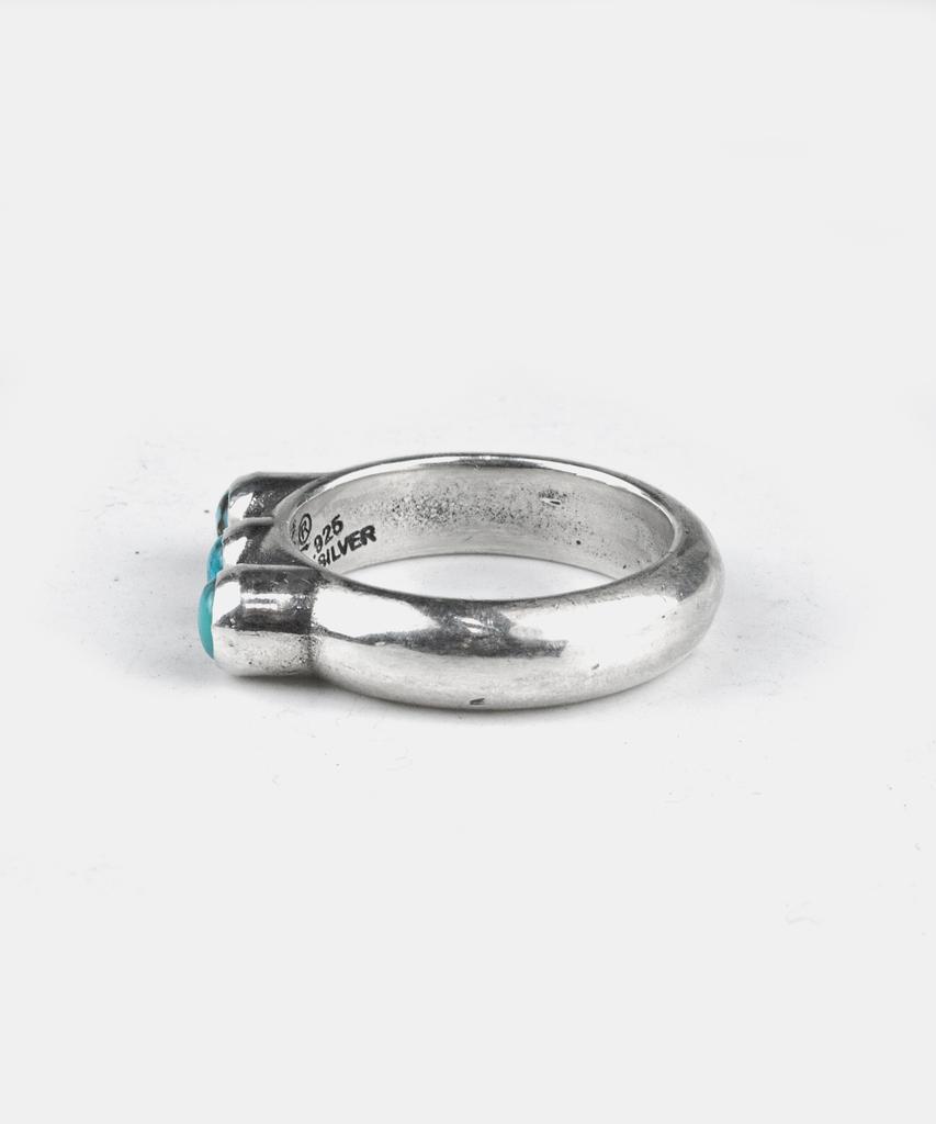 Sheen666 Triple Turquoise Silver Ring (Type A)