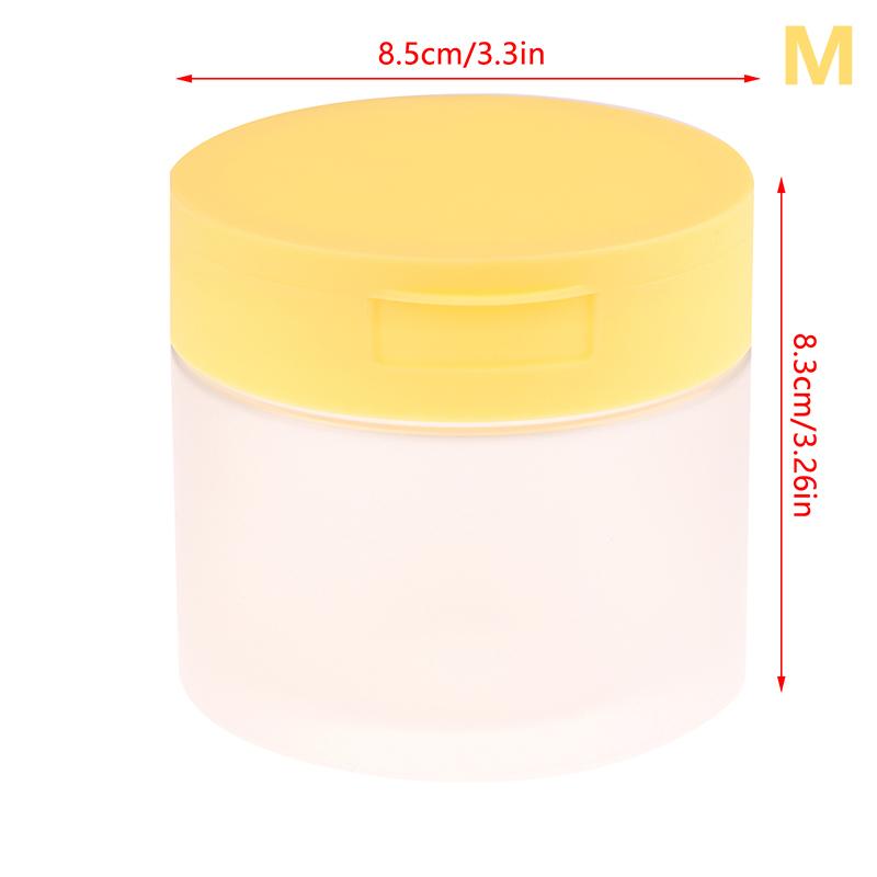 250/300/350 Ml Makeup Remover Cotton Cream Jar Lid Body Lotion Scrub Jar Cosmetic Container Travel Portable Bottle With Tweezers