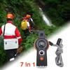 LED Light Survival Whistle Thermometer 7 In 1 Whistle Durable Emergency Whistle  Emergency