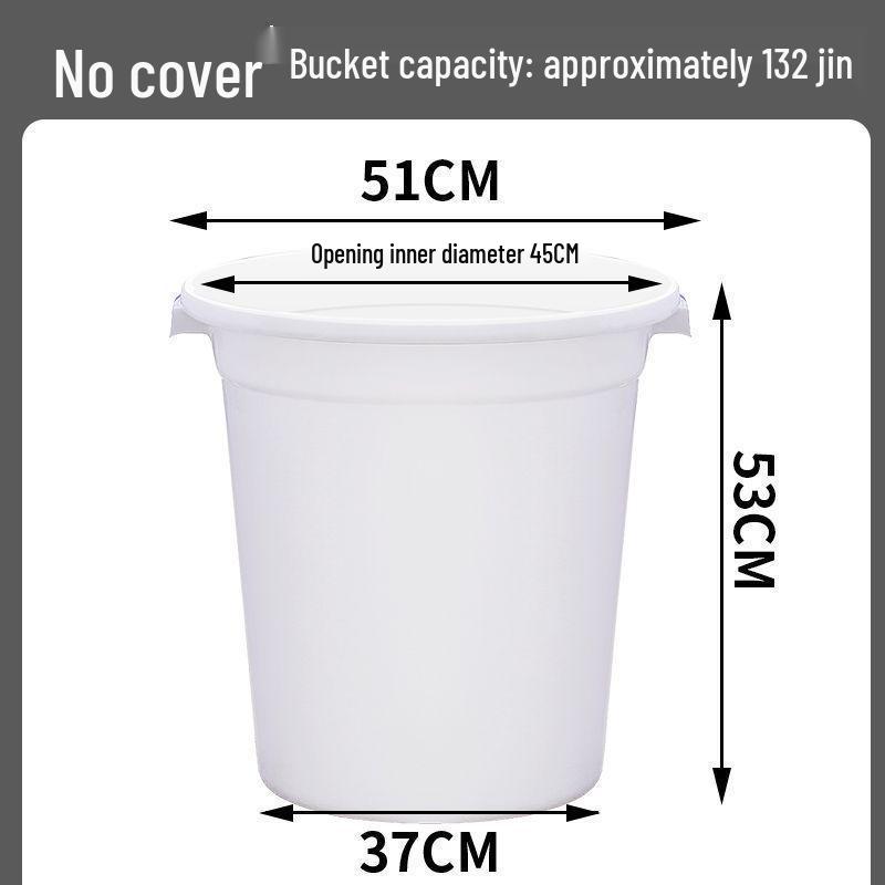 Extra Large Thickened Plastic Bucket with Lid for Household, Water Storage, Enzyme Fermentation