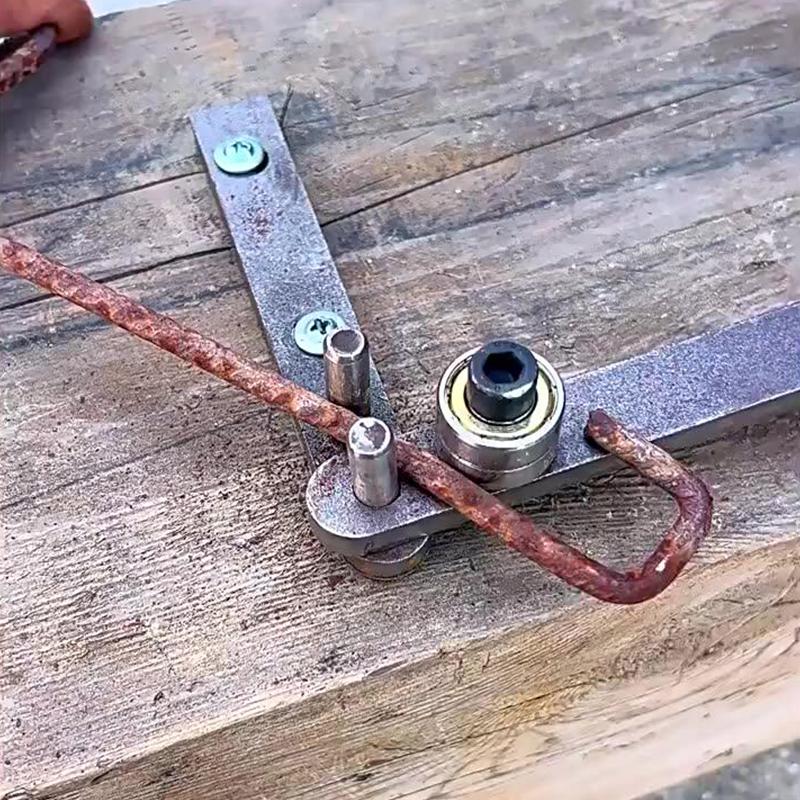 Manuelle Biegezange Mini-Rohrbieger Handbieger Biegewerkzeug zum Biegen von Stahlstäben von 1 mm bis 6 mm, Aluminium-Kupferstangen von 10 mm