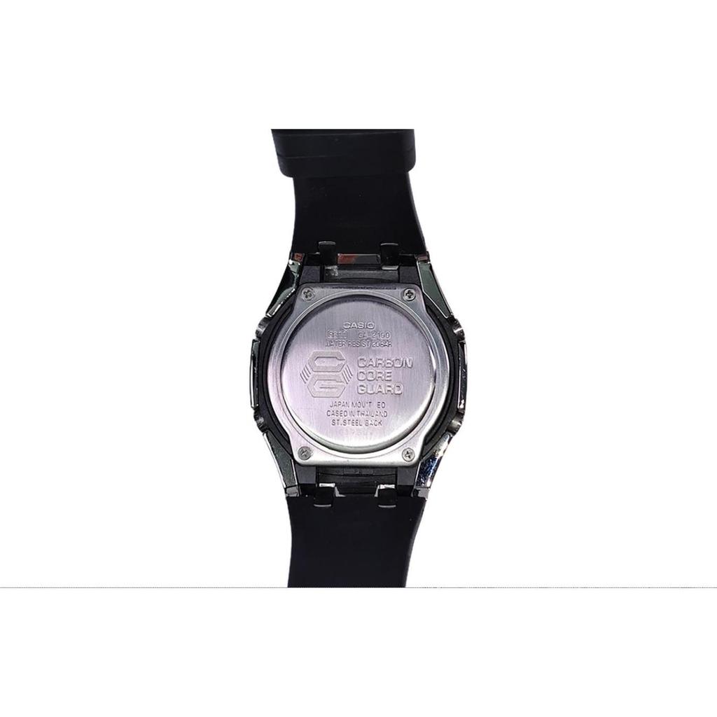 Casio Unisex Liquid Crystal,Analog Dual Display Series 44mm Black Watch GA-2100-1A1(Watch3--)