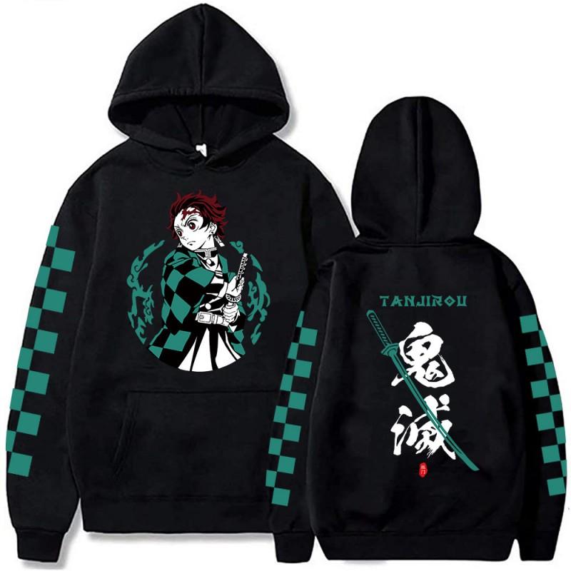 Demon Slayer Hoodie Kimetsu No Yaiba Nezuko Cosplay Sweatshirt Unisex Winter Warm Oversized Pullover