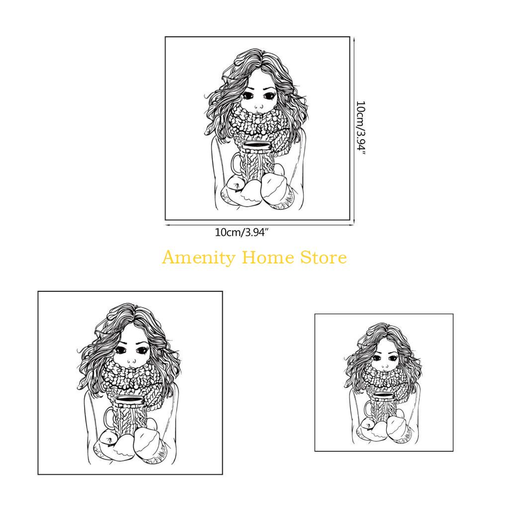 

F26C Clear Pattern Stamps for Card Making/Kids Christmas Fun Decoration Supplies чистый