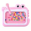 Crocodile Magnetic Drawing Board Toy Kids Bead Doodle Board with Stylus for Early Education