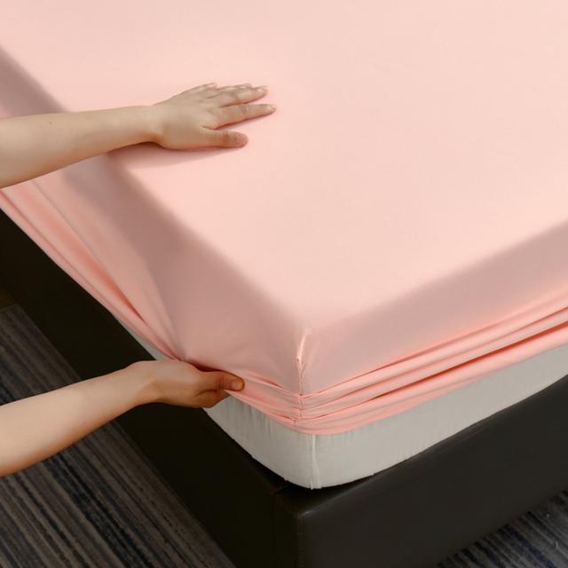 Waterproof Fitted Sheet With Elastic Bands Non Slip Adjustable Mattress Covers For Single Double King Queen Bed