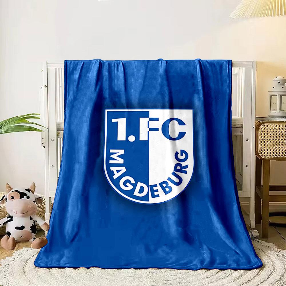 1.FC Magdeburg Logo Blanket for All Seasons Blanket Lunch Break Throw Gift