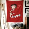 betty boop Wall Tapestry Aesthetic Wall Hanging Printed Fabric Blanket Decorative Tapestries for Bedroom Living Room Home Decor
