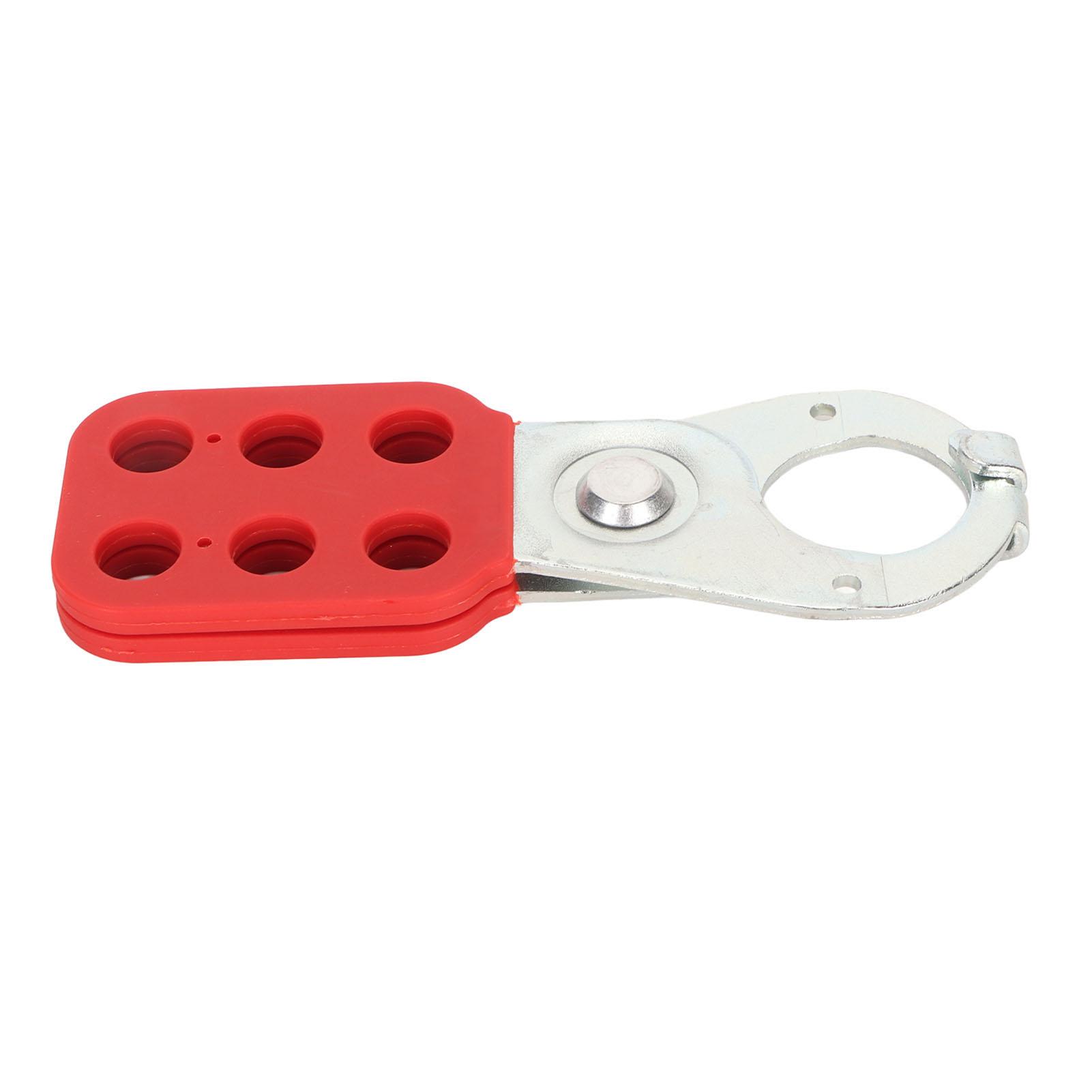 

Lockout Hasp 6 Holes Insulated Safety Lockout Tagout Hasp for Industrial Lockout Maintenance