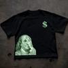 2026 MenWomen Oversized TShirt Funny Benjamin Franklin Money Print Graphic Tee Sleeve Casual Streetwear Loose Fit Daily Top