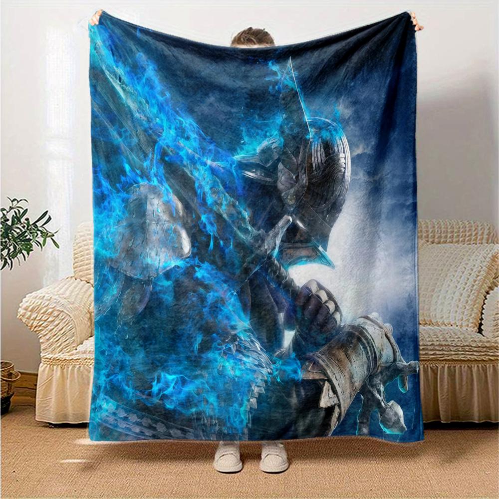 Elden Ring Flannel Blanket, High quality Comfortable for All Seasons, Home Decor, Warmth and Comfort