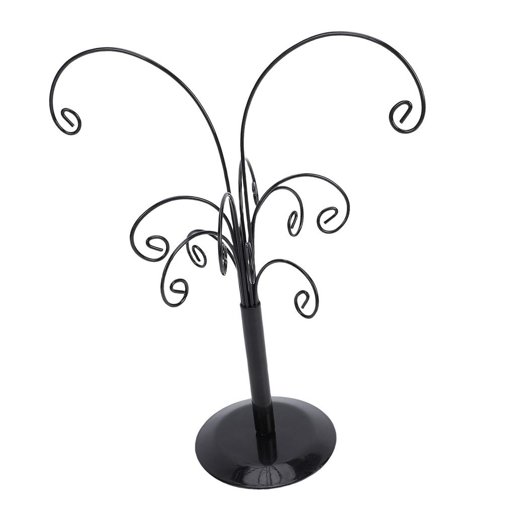 2pcs Xmas Ornament Tree Display Stand Metal Ornament Hold  Tree Jewelry Display Necklace Earring     