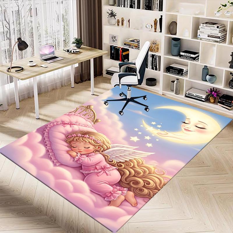 1PC baby moon Extra Large Non-Slip Floor carpet, Office, family, bedroom, Studio - Large Area Rug,Longlasting Material-K0341