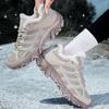 TUINANLE Women Cotton Shoes Winter Casual Plush Warm Snow Boots Female Outdoor Non-Slip Lace Up Walking Sneakers Men