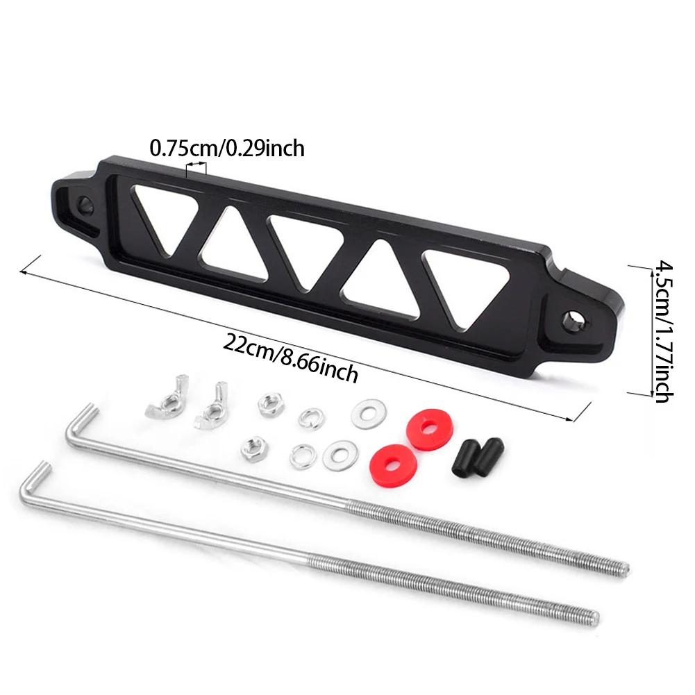 218mm/190mm Aluminum Alloy Battery Auto Battery Tie Down Mount Holder Bracket Brace Bar for Honda Civic EK EG Universal