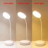 מנורות שולחן LED 3 רמות עמעום מנורת שולחן LED אלחוטית אור לילה במגע מנורה נטענת USB במגע לחדר לימוד משרד