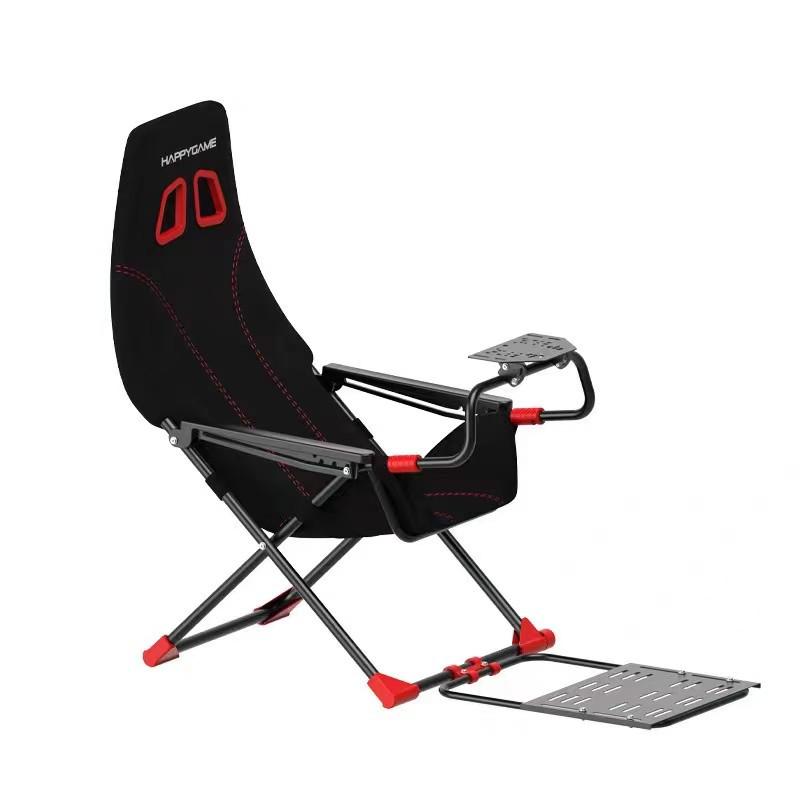 

Foldable Racing Simulator Wheel Stand with Seat and Portable Storage, Claw R5R9.