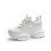Trendige Dad-Schuhe mit dicker Sohle und Absatz, aus Leder, mit weicher Sohle, Sport- und Freizeit-Mesh, vielseitige Damenschuhe