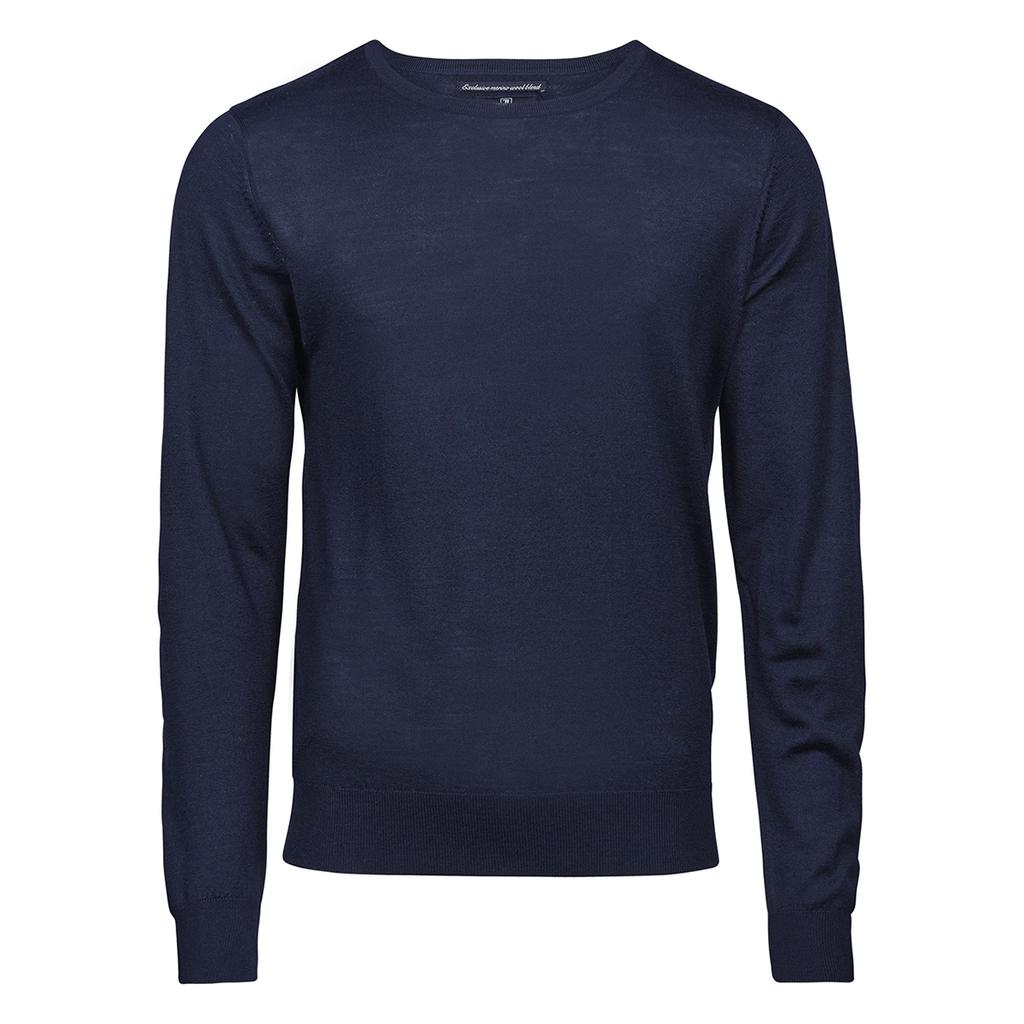 Tee Jays Mens Merino Blend Crew Neck Jumper
