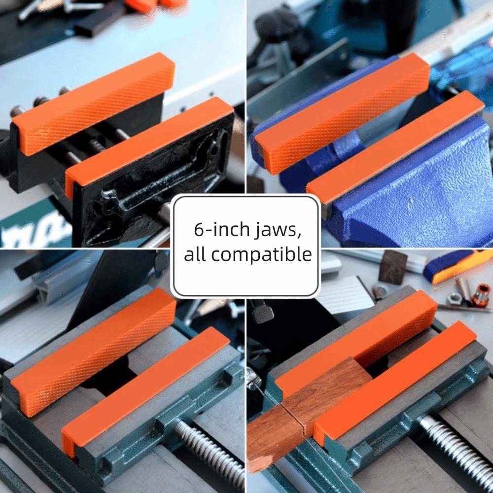 Nylon Vise Jaw Rubber Soft Jaws Multi-Grooved Vise Pads Accessories Bench Machine Tools  Metal Vise