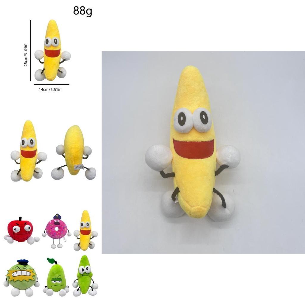 Shovelware Brain Game Bear Plush Toy Soft And Cuddly Yellow Banana Stuffed Animal