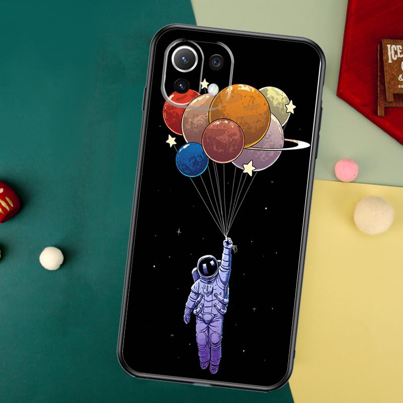 Cartoon Space Astronaut Case For Xiaomi 13 14 15 Ultra 11T 12T 13T 14T Pro POCO X7 Pro X3 X5 F5 F6 M6 X6 Pro Cover