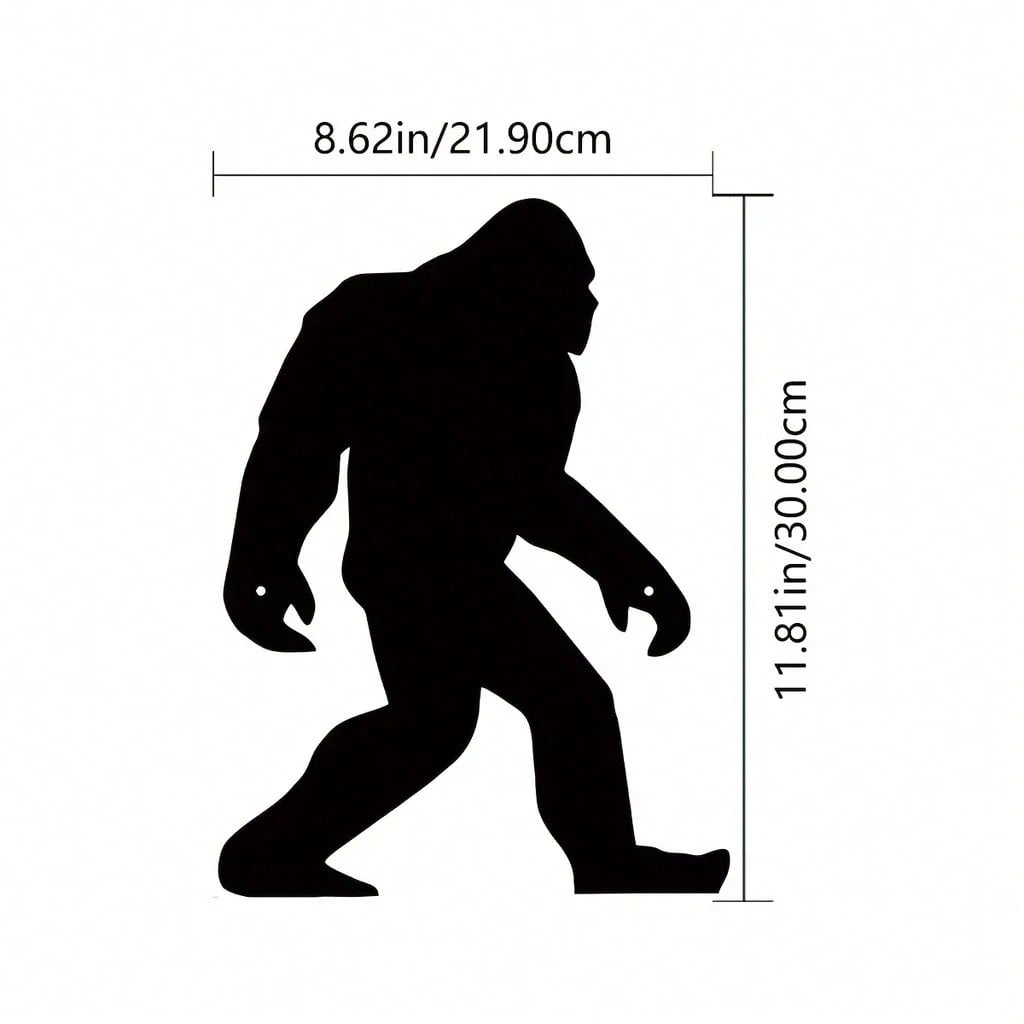 3D Metal Gorilla Wall Art, Jungle Themed Decor for Kids Room, Bar, Lounge, Handmade Iron Sculpture, Wildlife Animal Ornament