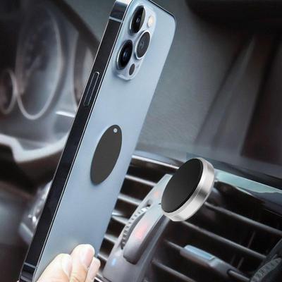 Placa Metálica Magnética Para Suporte de Celular Para Carro Universal Folha de Ferro Disco Adesivo Montagem Suporte Magnético Para Celular Para Capas de Celular