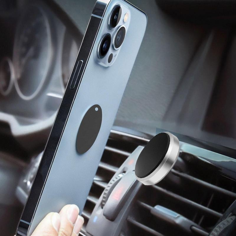 Magnetic Metal Plate For Car Phone Holder Universal Iron Sheet Disk Sticker Mount Mobile Phone Magnet Stand For Phone Cases