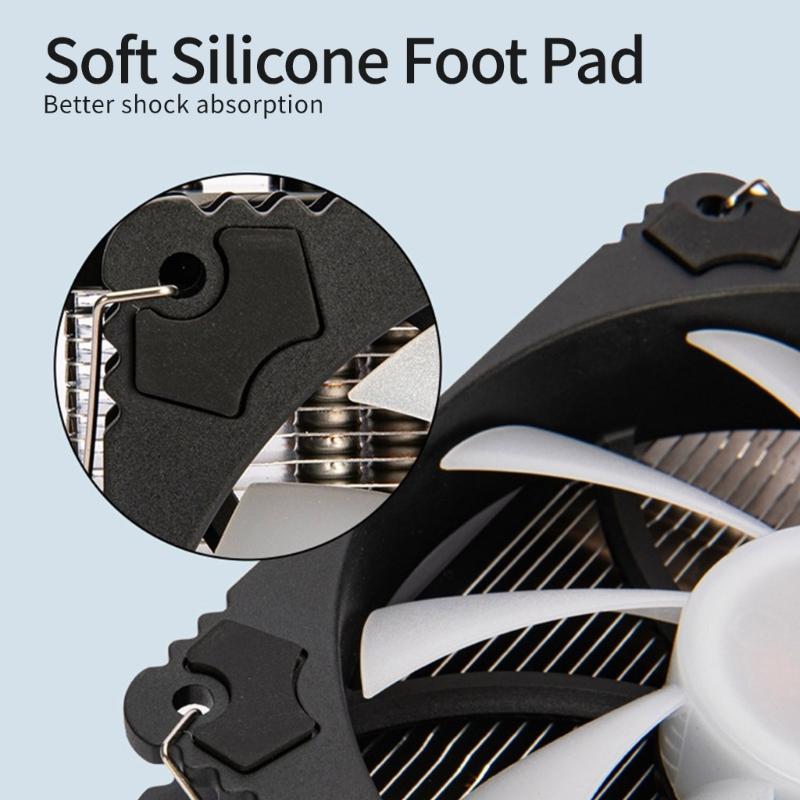 4 Heat Pipe ARGB CPU Air Cooling Fan PWM 4Pin ARGB Cooling Fan For PC Case Computer Hardware Thermal Management