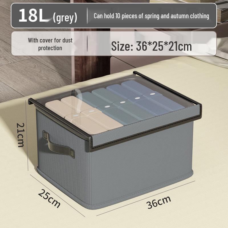 Wardrobe Storage Box: Cotton Linen Foldable Organizer for Clothes and Pants