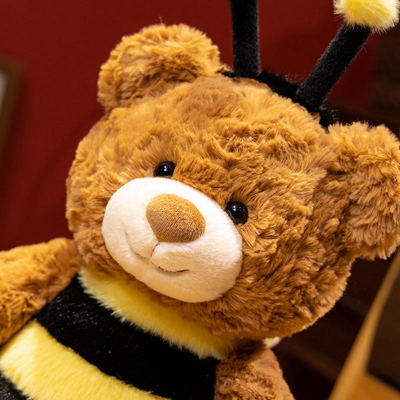 Cartoon Cute Bee Bear Doll Plush Toy Bumblebee Transformed Into Bear Doll Children's Sleeping Pillow Gift
