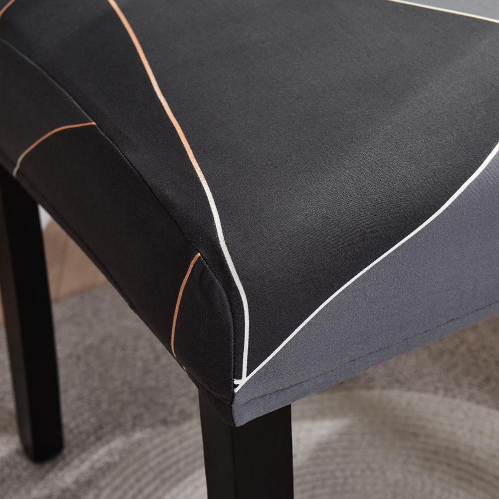 Elastic Dining Chair Cover Printing Spandex Removable Chair Slipcover For Kitchen Wedding Hotel Banquet Room Seat Case Cover for Home