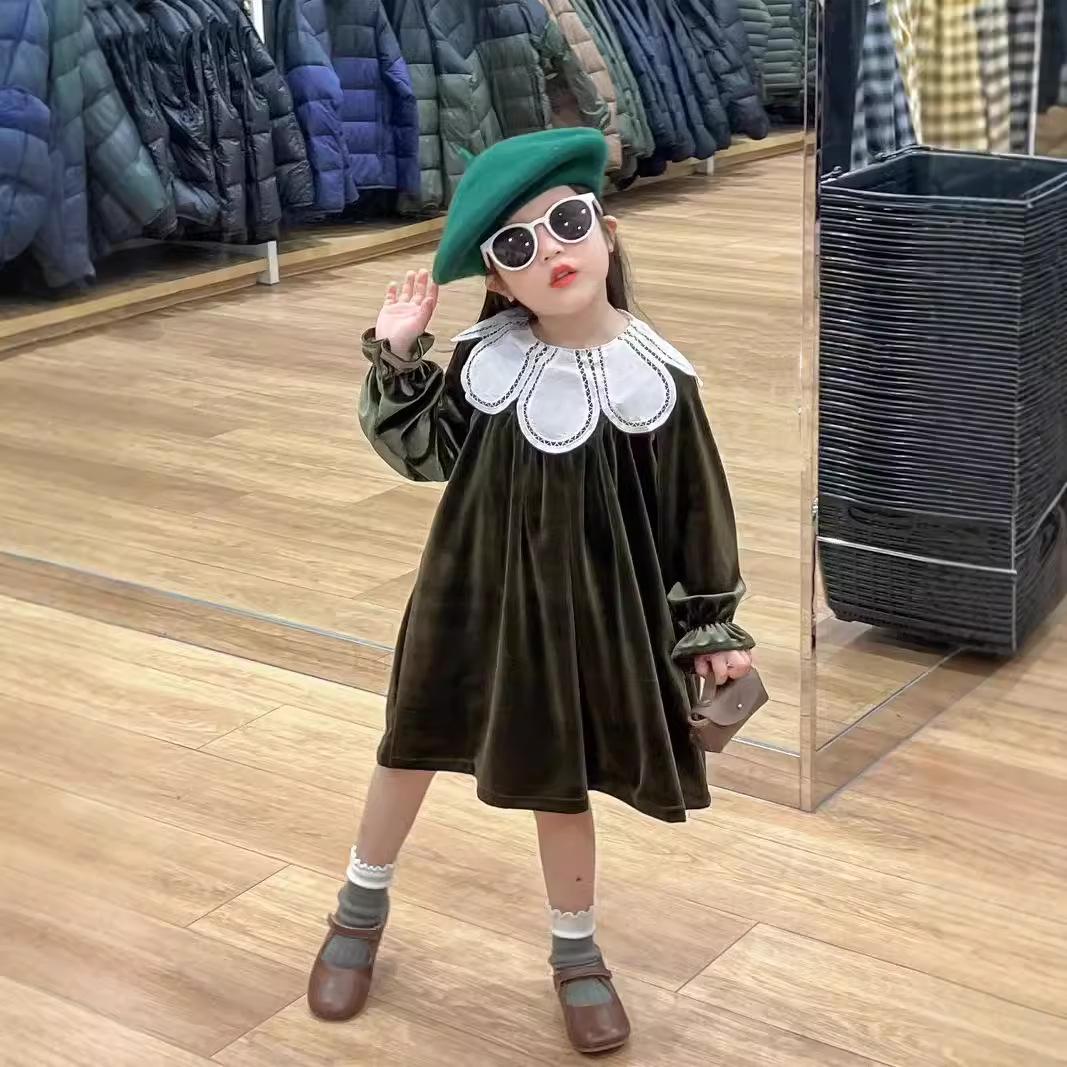 

Autumn Princess Dress for Girls: Long Sleeve Children s Dress for Ages 3-8 Size 13 for 110-120cm