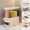 SPSR Airtight Divided Grain & Rice Storage Bins, Transparent (2-Pack)