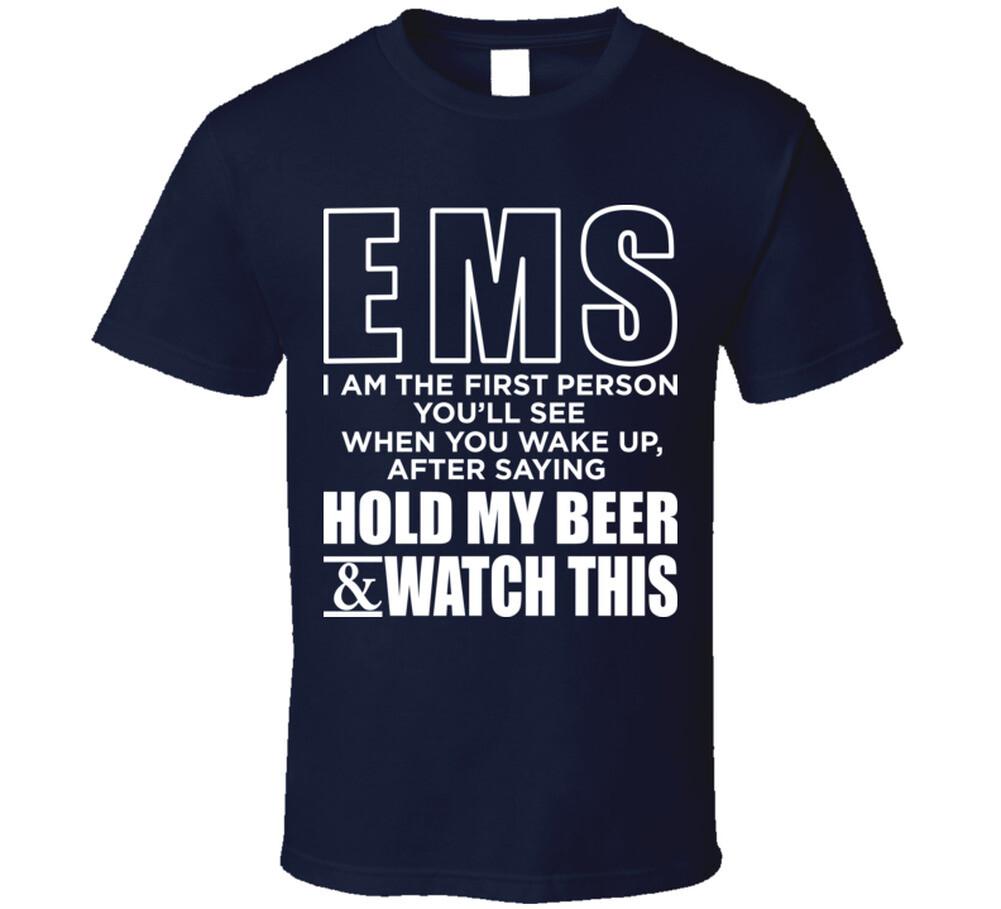EMS - Hold My Beer T Shirt Mens Womens Tees Top 2XL