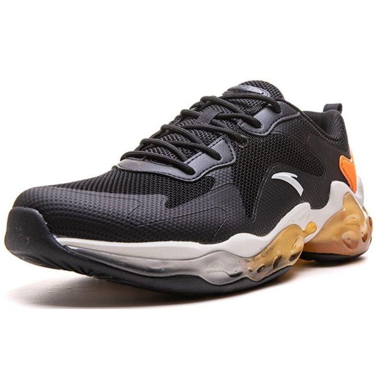 Anta Running Series Jogging Shoes Men Shoes Black Orange Gold 112015508R-2